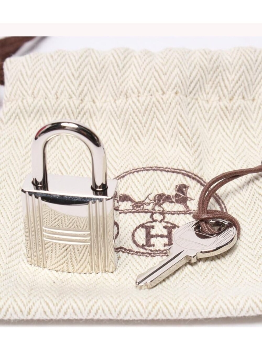 Hermes Handbag Silver Taurillon Clemence Picotin Lock PM Kazak - Picture 8 of 10